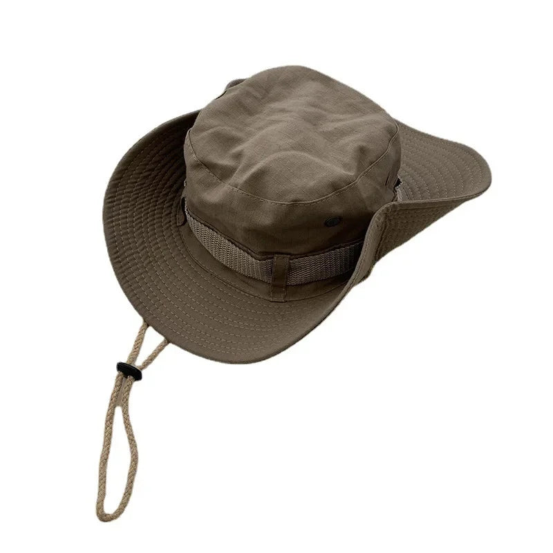 Large Brim Outdoor Fishing Sun Protection Bucket Hat