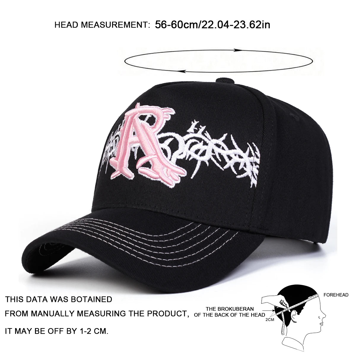 R Cross Embroidered Baseball Cap