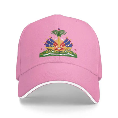 Haitian Flag Print Baseball Cap Outdoor Travel Sports Sun Visor Hat Snapback Cap