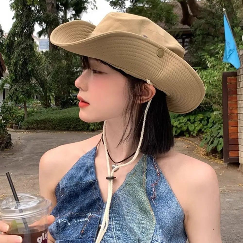 Quick Dry Adjustable Wide Brim Bucket Hat
