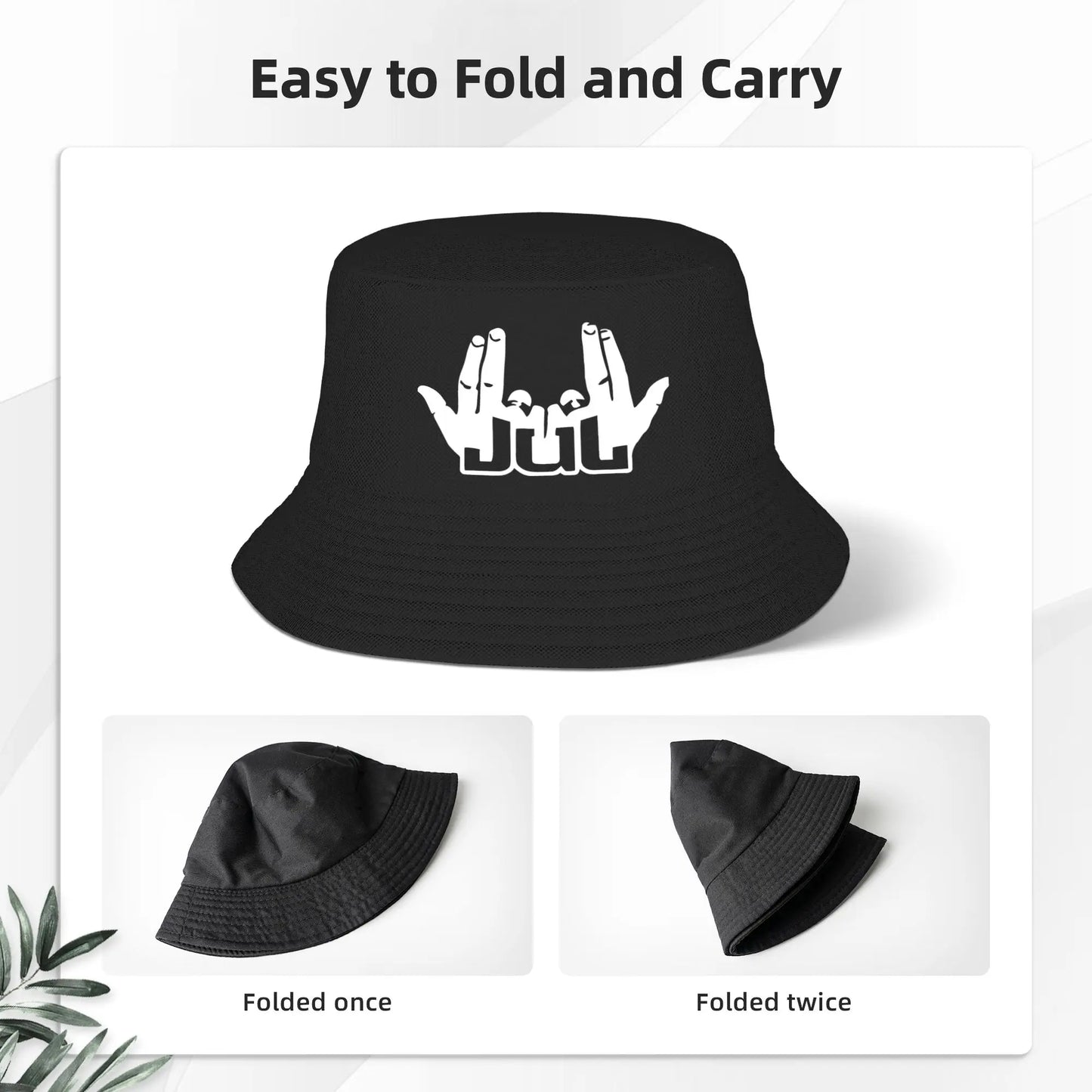Bucket Hat Jul Gold and Platinum Rapper Summer Beach