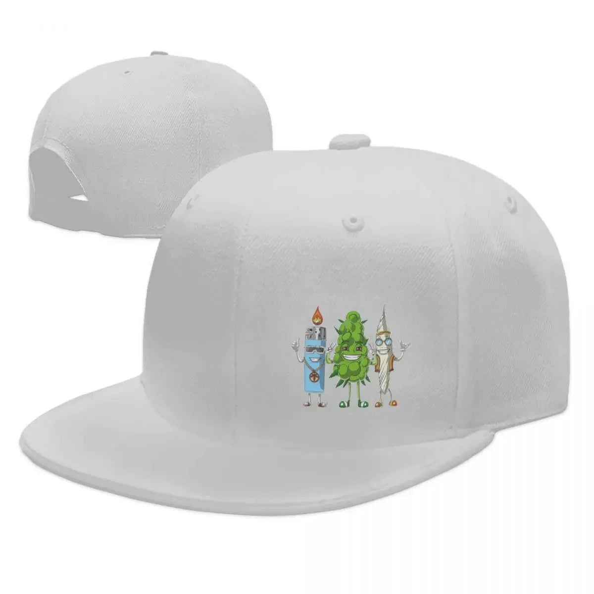 Weed Bud Joint Graphic Snapback Cap