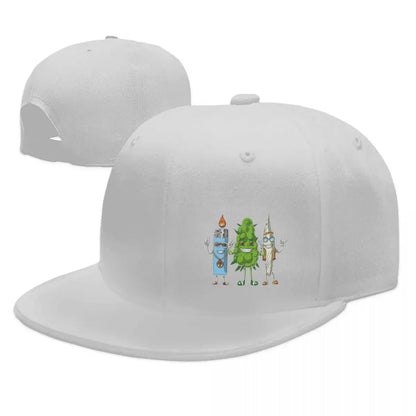 Weed Bud Joint Graphic Snapback Cap