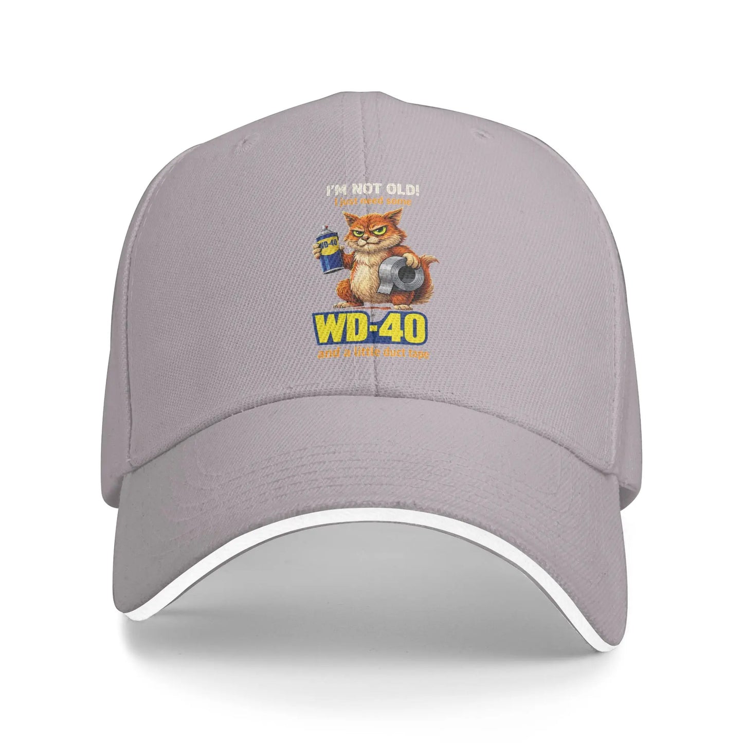 WD-40 Duct Tape Cat Humor Snapback Baseball Cap