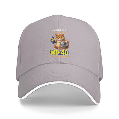 WD-40 Duct Tape Cat Humor Snapback Baseball Cap