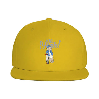 Oh Yeah Skater Rabbit Graphic Snapback Cap