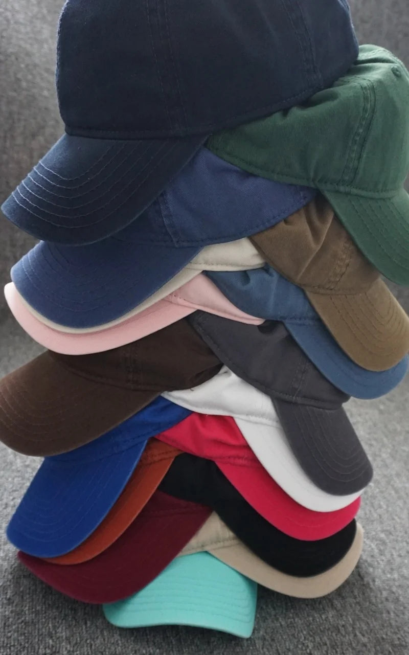 Oversize 100% Cotton Baseball Cap Large Snapback Hat For Big Heads Men Women Blank Sun Cap Adjustable Plain Dad Golf Cap Size 55-65cm
