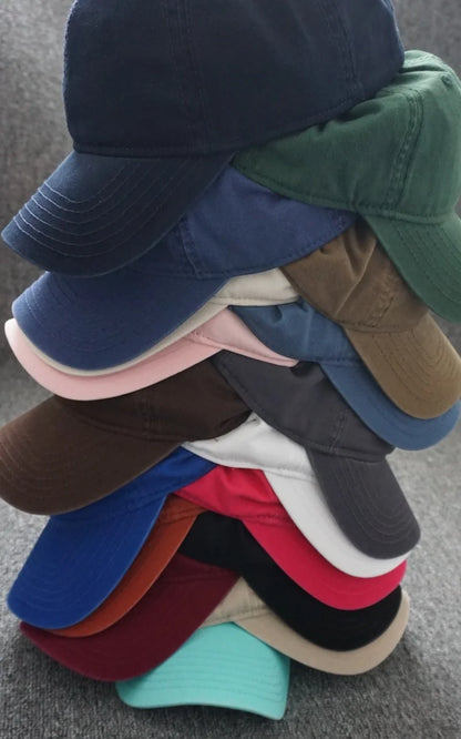 Oversize 100% Cotton Baseball Cap Large Snapback Hat For Big Heads Men Women Blank Sun Cap Adjustable Plain Dad Golf Cap Size 55-65cm