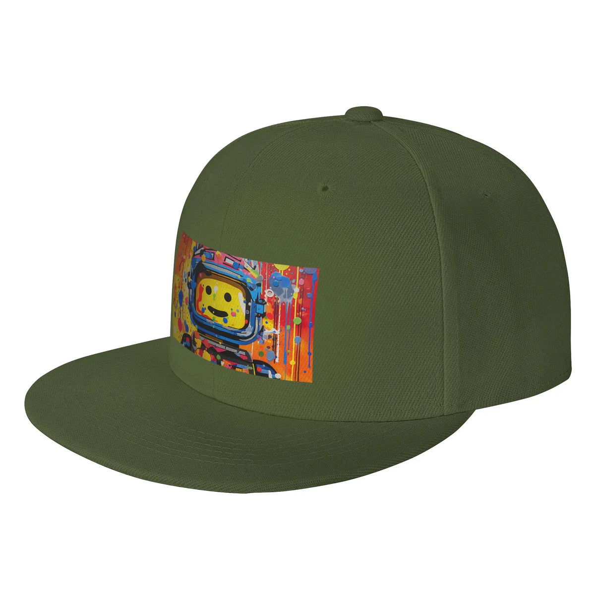 Colorful Space Man Cosmic Graphic Snapback Cap