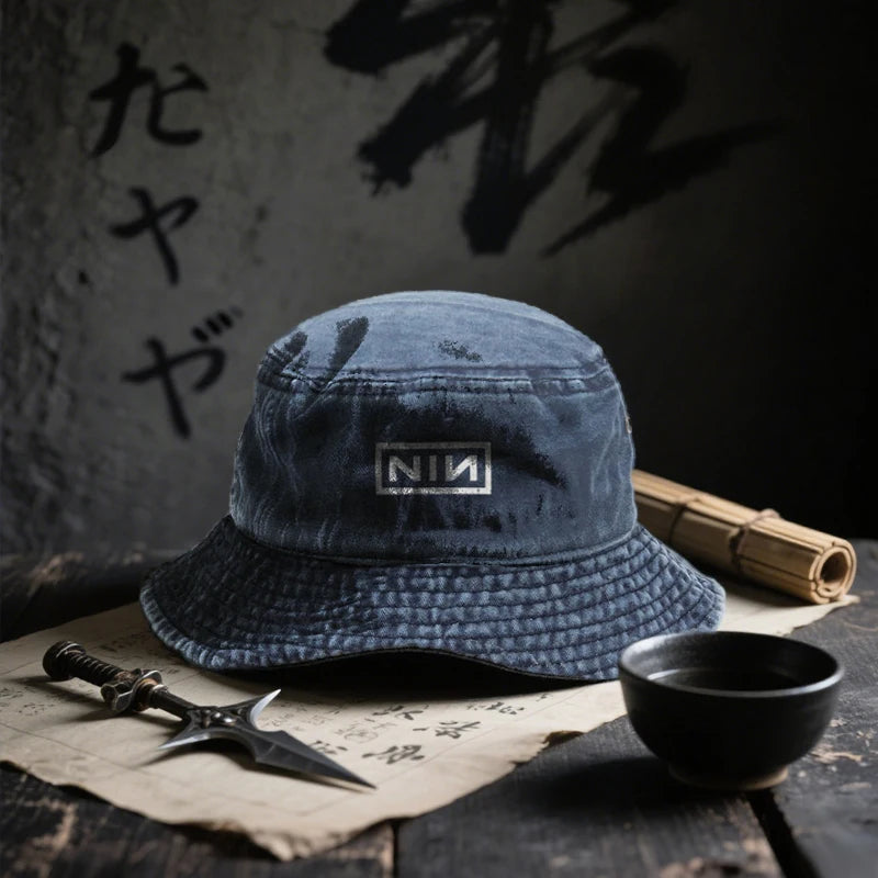 Vintage Ninja Washed Bucket Hat