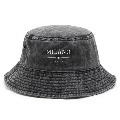 Milano Washed Cotton Bucket Hat Football Fan Style