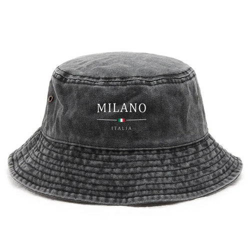 Milano Washed Cotton Bucket Hat Football Fan Style