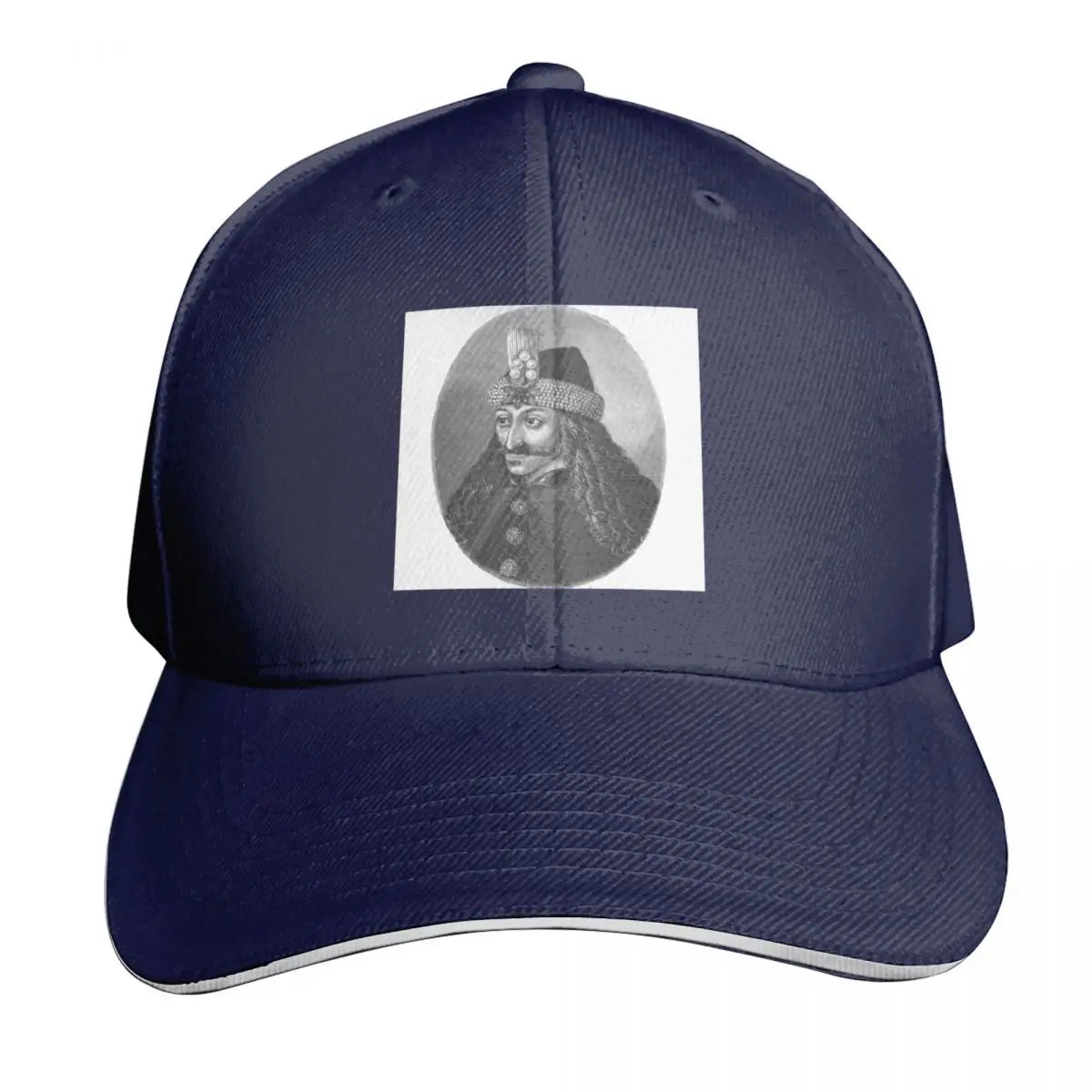 Vlad The Impaler Black And White Portrait Baseball Cap
