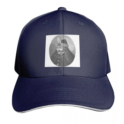 Vlad The Impaler Black And White Portrait Baseball Cap