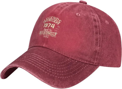 Vintage 1974 Birthday Baseball Cap