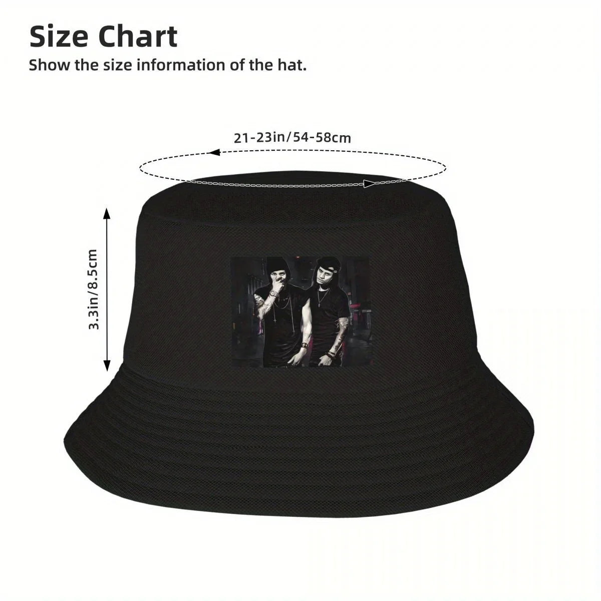 Twins Larry And Laurent Vintage Bucket Hat Design