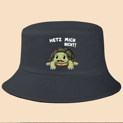 Retro Turtle Print Bucket Hat