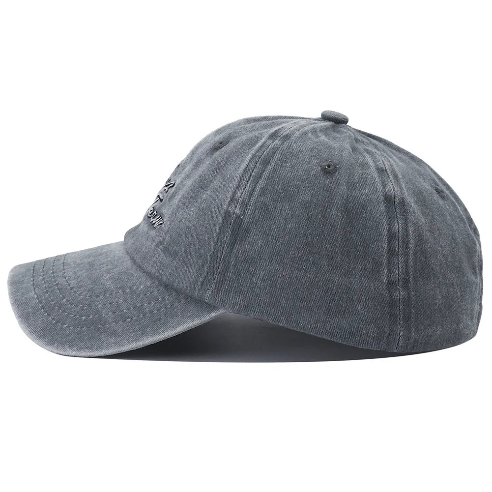 Vintage Letter Embroidered Dad Baseball Cap