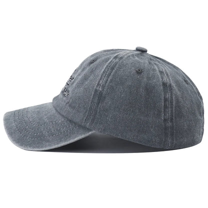 Vintage Letter Embroidered Dad Baseball Cap