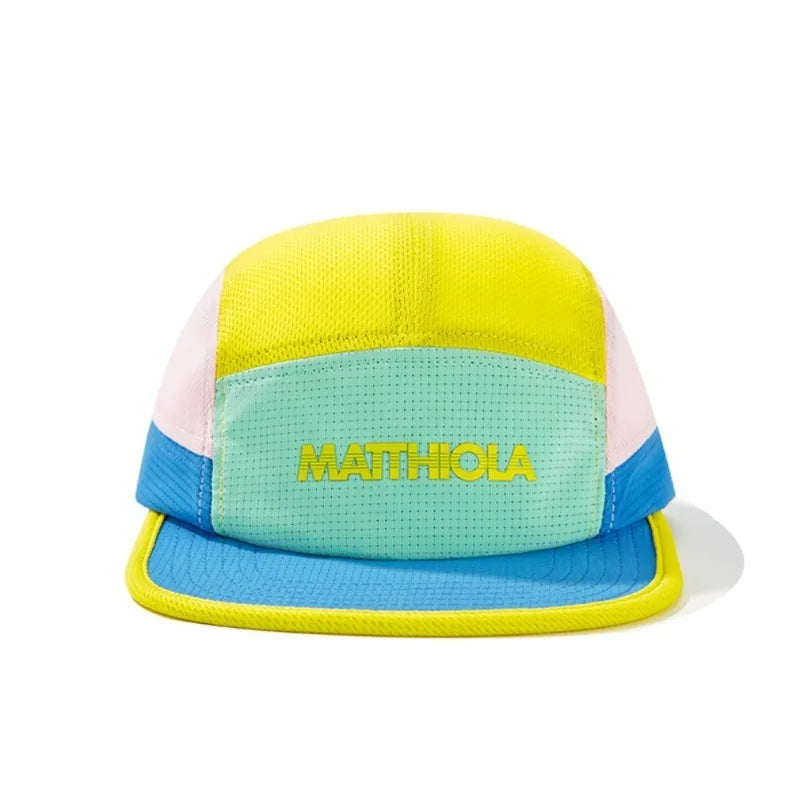 Color Block 5 Panel Baseball Cap For Men Women