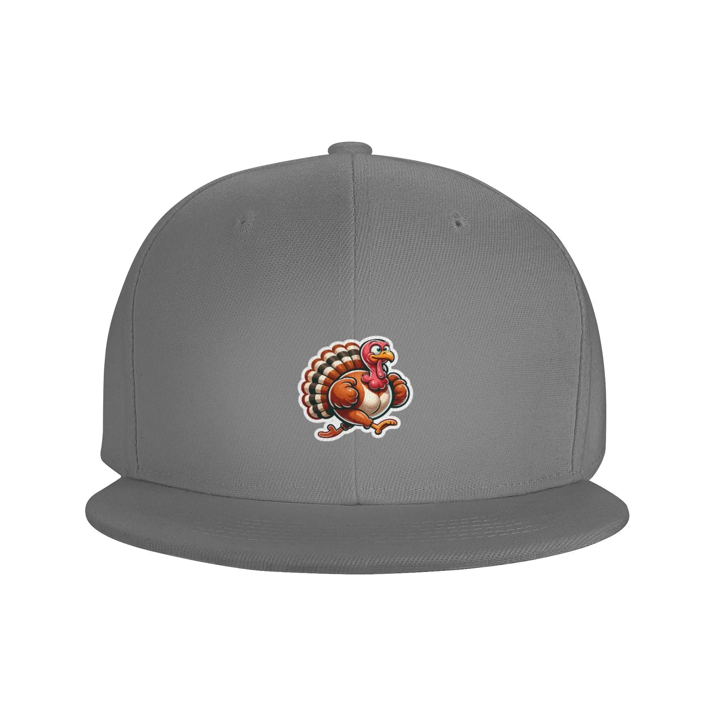 Funny Turkey Run Gift Snapback Cap