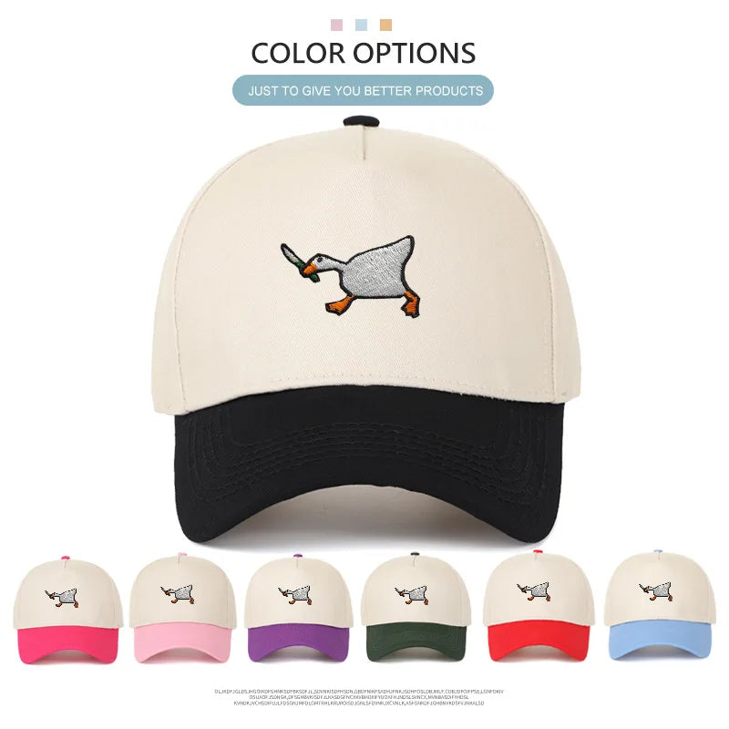 Big Goose Embroidered Colorblock Baseball Cap