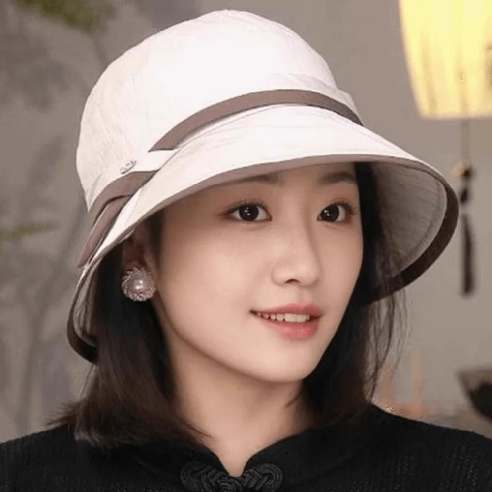 Foldable Lightweight Wide Brim Face Covering Bucket Hat
