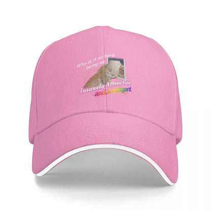 Insanely Attractive Intelligent Meme Baseball Cap