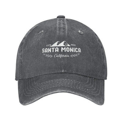 White Santa Monica Baseball Cap