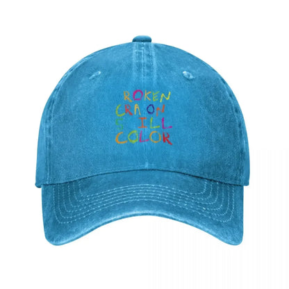 Broken Crayons Still Color Grunge Baseball Cap