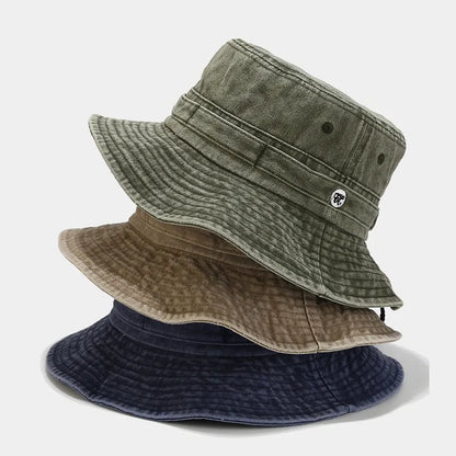 Cotton Solid Color Bucket Hat