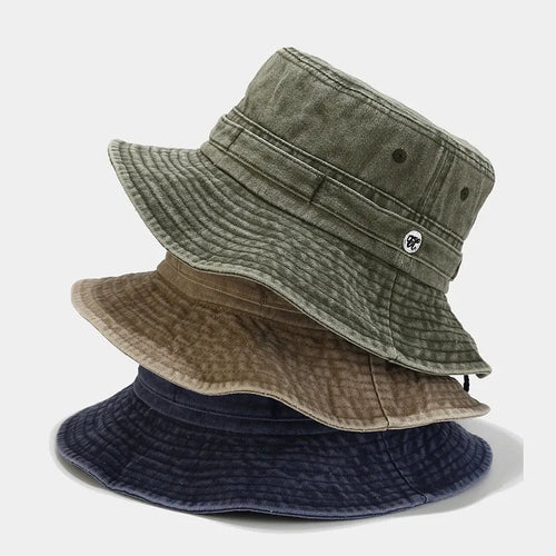 Cotton Solid Color Bucket Hat