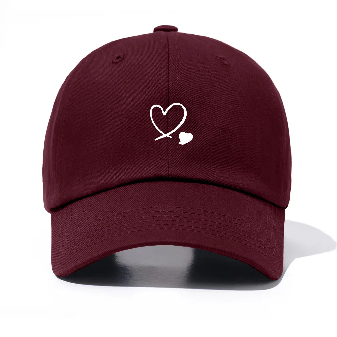 1 Piece Hearts Print Baseball Cap For Men And Women
