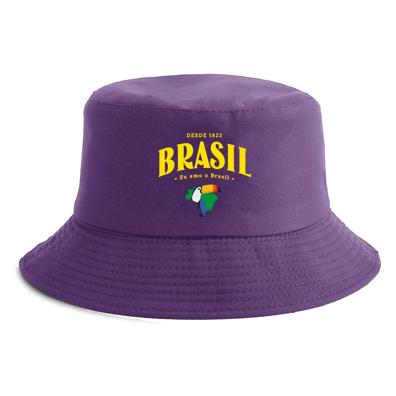 Brasil Map Toucan Print Bucket Hat