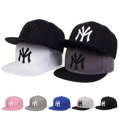 Unisex Letter Embroidered Adjustable Hip-Hop Snapback Cap