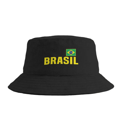 Brazil Flag Brasil Souvenirs Brazilian Fans Bucket Hat