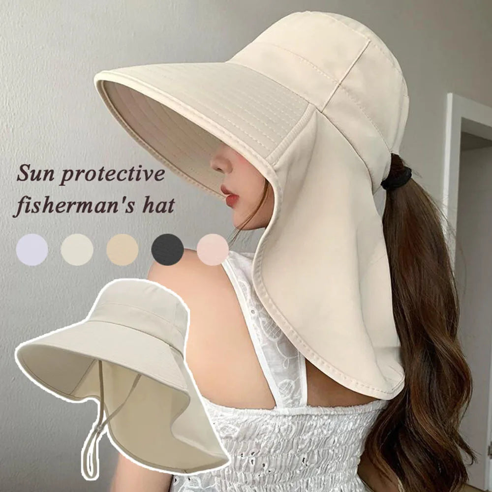 New Wide Brim Bucket Hat Summer