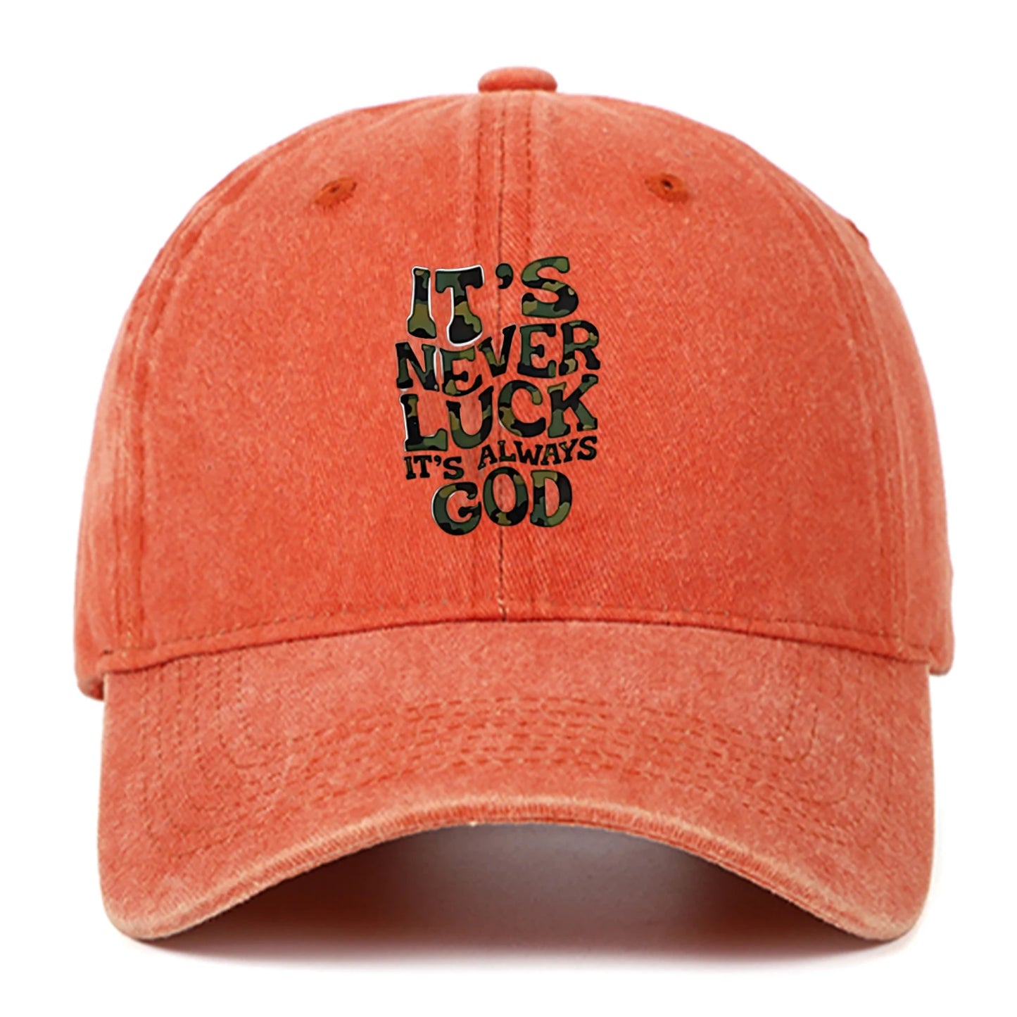 Camouflage Letter Outdoor Baseball Cap