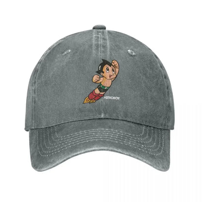 Astroboy Manga Distressed Snapback Baseball Cap