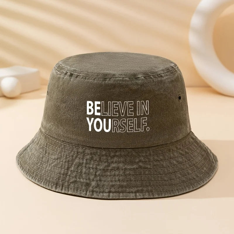 Believe In Printed Outdoor Bucket Hat