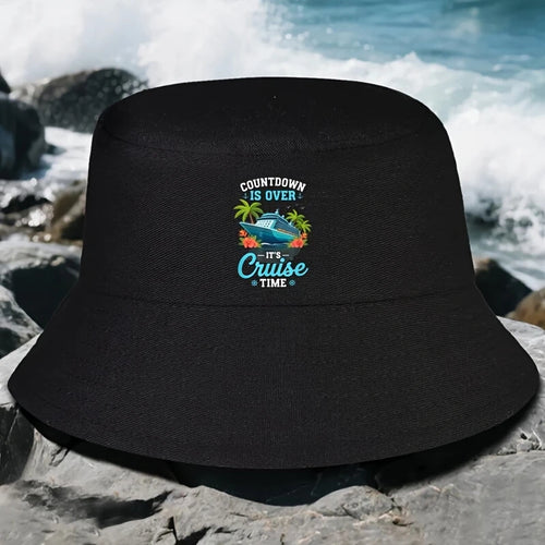 Cruise Time Countdown Funny Vacation Travel Bucket Hat
