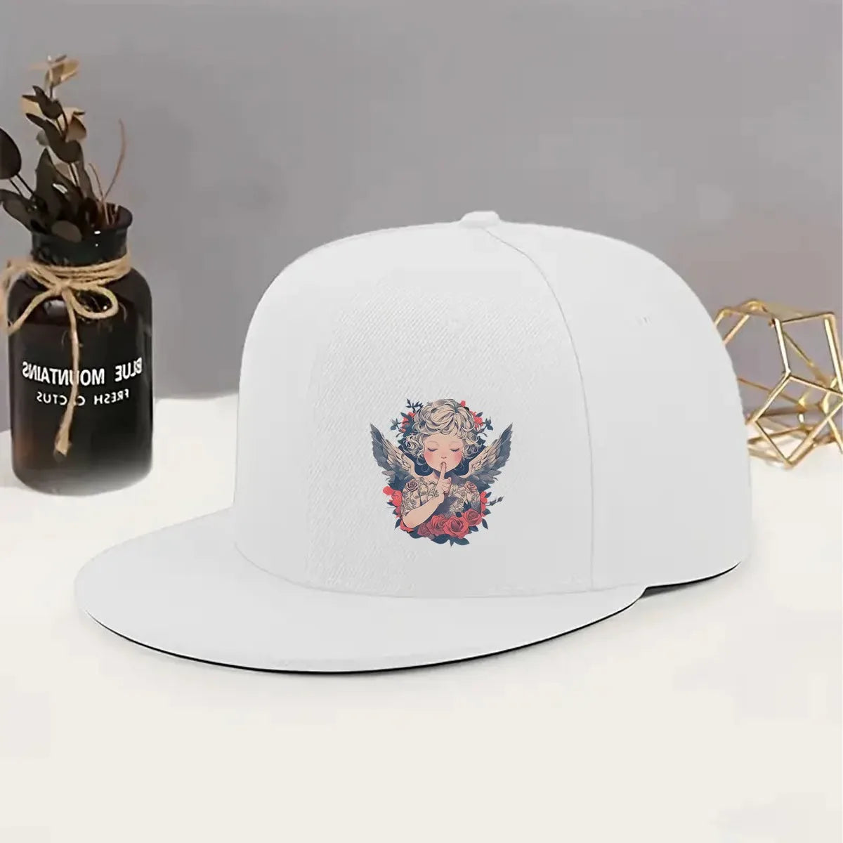 Angel Shh Snapback Cap