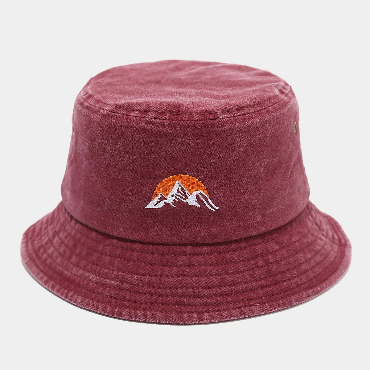 Unisex Washed Plain Bucket Hat Outdoor Travel Cap