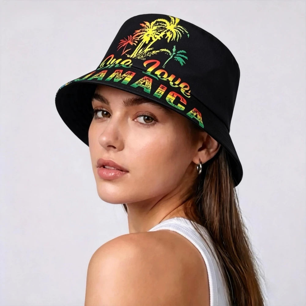 JANAICA One Love Print Bucket Hat Unisex