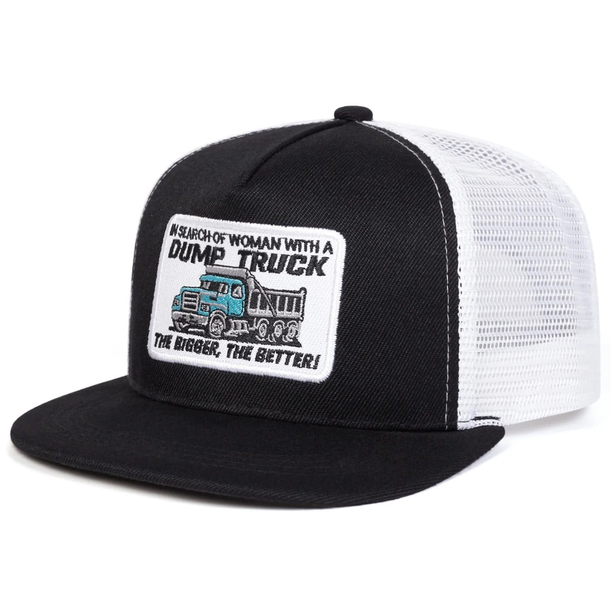 DUMP TRUCK Embroidery Casual Snapback Cap