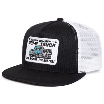 DUMP TRUCK Embroidery Casual Snapback Cap