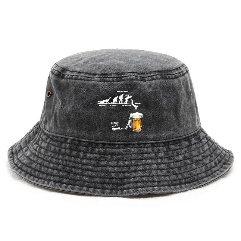 Funny Pub Culture Washed Bucket Hat