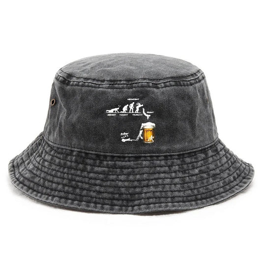 Funny Pub Culture Washed Bucket Hat