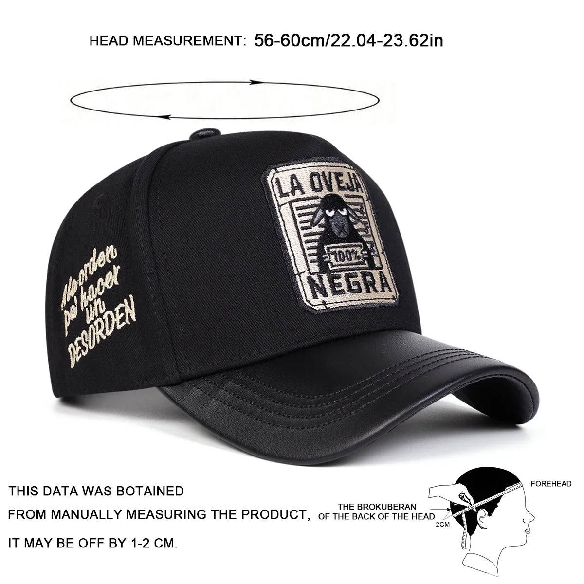 Unisex LA Oveja Negra Embroidered Baseball Cap