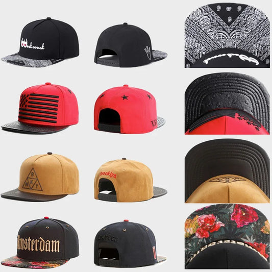 RANYICHEN Letter Embroidered Unisex Snapback Cap